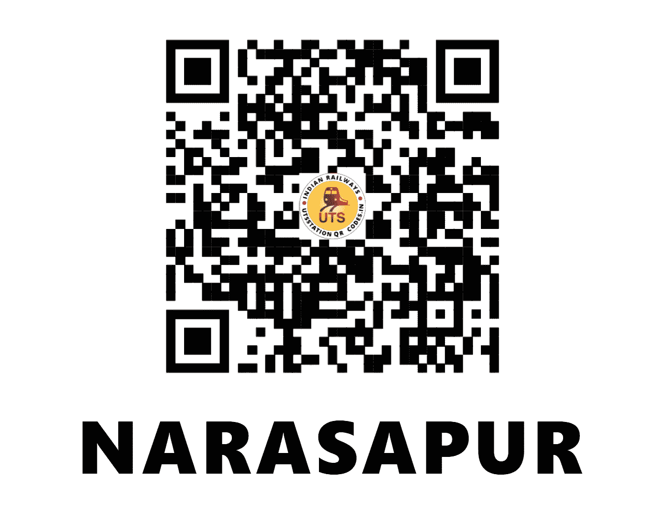UTS QR Code for NARASAPUR - NS - SC (ANDHRA PRADESH)